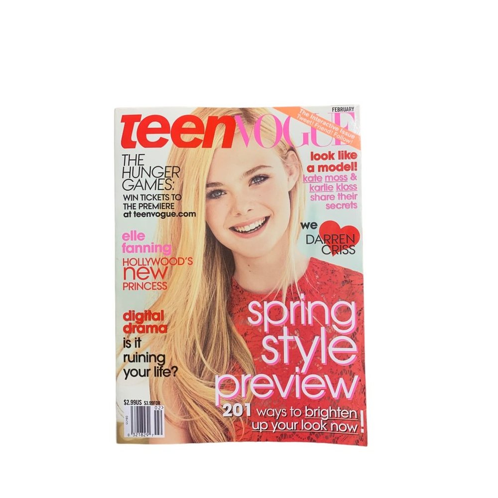 Teen Vouge Magazine Elle Fanning
